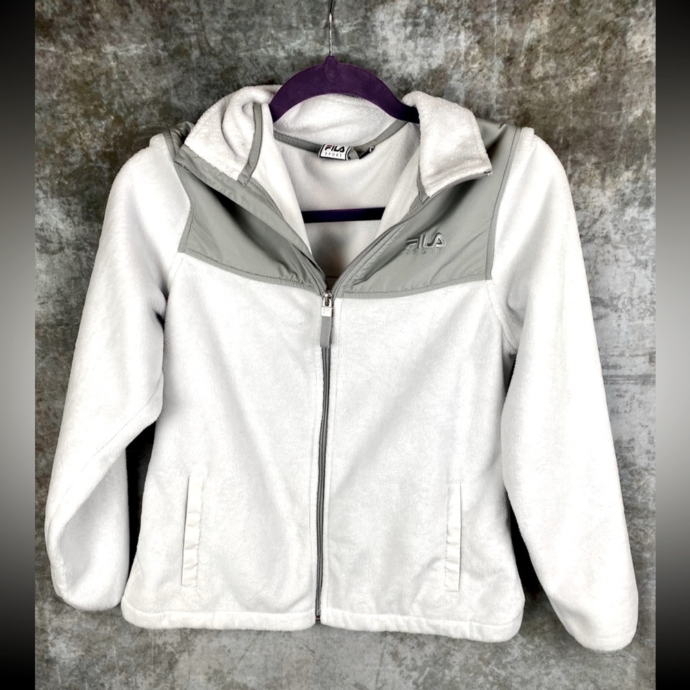 White Fila jacket